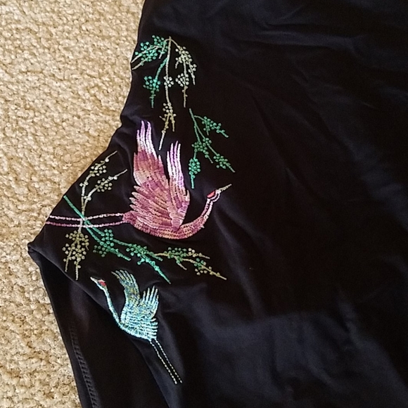 H&M crane black one piece, cross back straps - Picture 2 of 4